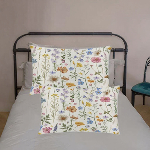 Juego de Fundas de Almohada Rectangulares con Diseño Floral y Geométrico Pastel Personalizado Hoshom, Ropa de Cama de Color Personalizado para Uso en el Hogar y Hoteles, Estampado - Product Image 3
