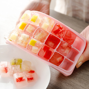 Wishome <strong>Square</strong> <strong>Shape</strong> <strong>Ice</strong> <strong>Cube</strong> 24 Pcs Silicone Fancy <strong>Ice</strong> <strong>Cube</strong> Tray for Kitchen Accessories - Product Image 2
