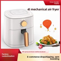 Friteuse à air mécanique 4L électrique 700W JD-688, livraison directe, friteuse saine sans huile, grande capacité