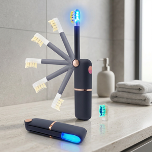 Cepillo de Dientes Eléctrico Sónico Portátil de Viaje, Limpieza UVC, Blanqueamiento, Resistente al Agua IPX5, Diseño Plegable, 3 Modos, 30 Días de Duración de la Batería - Product Image 4
