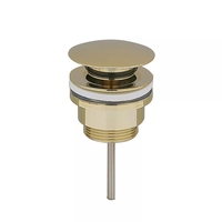 Vanne de vidange escamotable moderne en laiton massif chromé pour lavabo de salle de bain