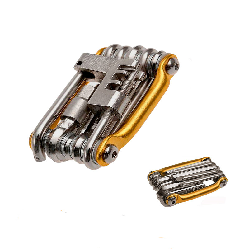 Hot sale bicycle accessories 11 multi functions bike tool for cyclist portable bicycle tool set