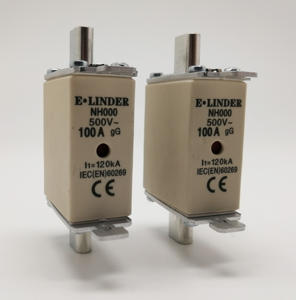 Переменный ток, высокая отключающая способность плавкая вставка 500V 120kA высокая отключающая способность CB/CE лезвие ножа NH Тип плавкая вставка - Product Image 4