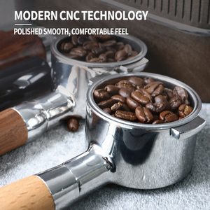 <span class=keywords><strong>DeLonghi</strong></span> Porte-filtre à expresso sans fond à double poignée de 51 mm en acier inoxydable, accessoires pour <span class=keywords><strong>machine</strong></span> à café pour barista - Product Image 2