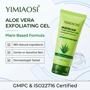 YIMIAOSI Gel exfoliant à l'aloe vera 100g, exfoliant doux, hydratant, améliore la rugosité, extrait de plantes, gommage pour le visage et le corps - Product Image 2