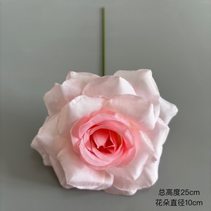 Rose en soie Pingping, fleur artificielle unique pour mariage, faite à la main par moulage par injection - Product Image 5