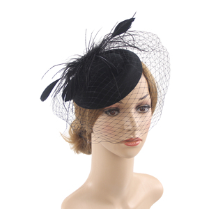 Thanh Lịch 1920S Gatsby Phụ Nữ Lông Flapper Hat Phụ Kiện Tóc Headdress Wedding Party Bridal Fascinator Mũ Nón Phụ Nữ - Product Image 5
