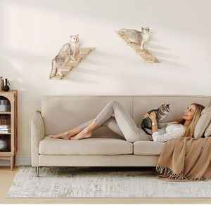 Marco de escalada de pared de árbol de gato de madera clásico diseño ecológico <span class=keywords><strong>Centro</strong></span> de Actividades de Construcción duradero para entretenimiento <span class=keywords><strong>felino</strong></span> - Product Image 5