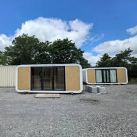 Hôtel-capsule préfabriqué moderne, bureau portable, mini-maison modulaire en acier, pour extérieur, jardin, plage, camping, cabane