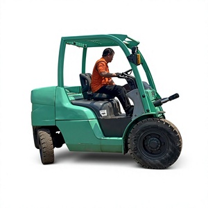 Mitsubishi Diesel <b>Forklift</b> 1500mm Forks Three Stage Mast Outdoor Construction Use Pneumatic Tires Seated Operation - Product Image 1