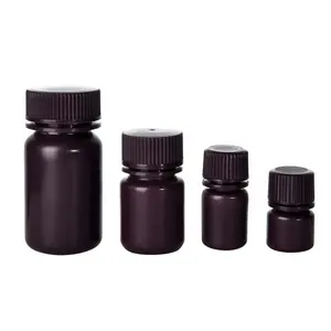 8CC 10CC 30CC 50CC Amber Purple Nhựa Y Tế Pill Chai Với Seal Và Vít Cap