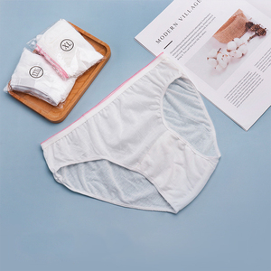 Biodegradable PLA desechable mujeres bragas transpirables ropa interior señoras OEM chica para masaje Spa Hospital - Product Image 4