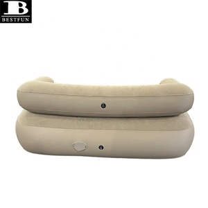 Canapé-lit gonflable double détachable avec pompe à batterie intégrée de 2000 mAh, fauteuil <span class=keywords><strong>inclinable</strong></span> automatique, camping, maison - Product Image 5