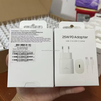 Chargeur mural USB C d'origine 25W, adaptateur de voyage à charge super rapide de type C pour Samsung Galaxy S25 S24 S23 Ultra