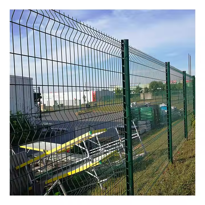 Security Property Fence Durable Steel Security Fence Panel Custom Height and Color for ...