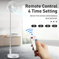 Nouveau ventilateur électrique multifonctionnel 3600 mAh pour la maison 2025 avec télécommande réglable et ventilateur de bureau pliable