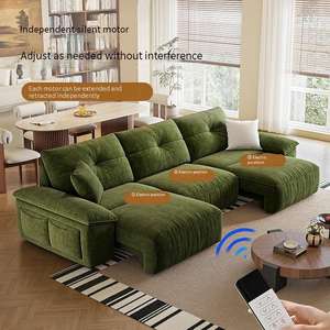 Canapé électrique Shenier - Canapé-<span class=keywords><strong>lit</strong></span> extensible pour salon à <span class=keywords><strong>double</strong></span> usage - Qualité supérieure - Product Image 2