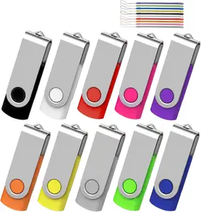 Top Vendas 100% marca original rotativa usb 3.0pendrive1GB 2GB 4GB 8GB 16GB 128GB 256GB 512GB 1T giratória usb stick memória usb