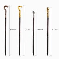 Fournitures pour fête d'Halloween, accessoire d'Halloween, canne squelette, cobra, canne, sceptre du roi