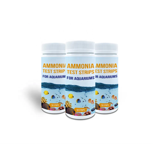 Tiras Reactivas de Amoníaco <span class=keywords><strong>para</strong></span> Acuarios, Kit Profesional de Prueba de Calidad del Agua <span class=keywords><strong>para</strong></span> Peceras y Corales, 50 Tiras/Botella - Product Image 2