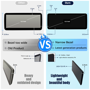 Màn hình ô tô không dây Carplay siêu mỏng 12.3 inch dành cho MERCEDES BENZ W205 GLC Class X253 W446, hỗ trợ Android Auto, Carplay, <span class=keywords><strong>Linux</strong></span>, Wifi - Product Image 4