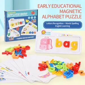 幼儿幼儿园早教玩具字母拼写和书写玩具磁性塑料字母匹配游戏