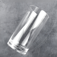 Vasos Highball de Plástico Irrompible de 16 oz, Material de Policarbonato con Base Gruesa