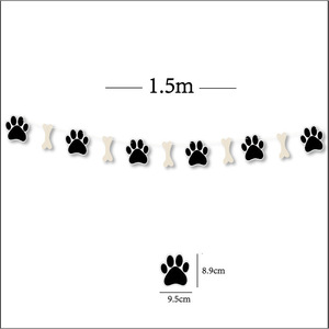 Bandera de Feliz Cumpleaños para Perro Xingyun, Decoraciones de Fiesta de Mascotas con Dibujos Animados, Bandera Rectangular Resistente, Impresión con Tinta para Ocasiones de Cumpleaños - Product Image 3