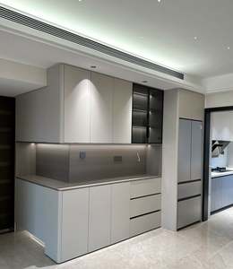 Armoire combinée, armoire réfrigérateur et armoire à vin personnalisées, armoire de salle à manger intégrée, buffet - Product Image 1