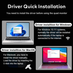 Nouvel écran portable 15,3 pouces, 1 câble pour 3 écrans, moniteur triple écran, moniteurs LCD Type-C pour ordinateur portable - Product Image 4