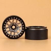 4 pièces Jantes Beadlock en métal de 1,9 pouces pour voiture RC Crawler 1/10 Axial SCX10 Traxxas TRX4 RC4WD D90 Redcat Gen8 VS4-10