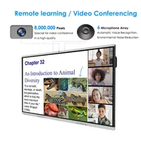 100 Inch 4K Multi Touch Digitale Smartboard Scherm Vloerstandaard Elektronisch Interactief Whiteboard Android/Windows Os Voor
