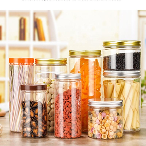 Food Grade PET Plastic Clear Storage <b>Jars</b> for Candy <b>Cookie</b> Coffee & Sugar with Screw Top Lid (200ml-1000ml) - Product Image 6