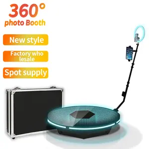 Manual Slow Motion Rotating 360 Degree Photobooth Portable Selfie Spin 360 Photo Booth Party Supplies Machine