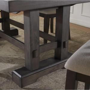 Tavolo da pranzo allungabile esclusivo di Osbourne <span class=keywords><strong>Aya</strong></span> moderno tavolo da pranzo in stile transitorio con grande scala in legno massello - Product Image 3