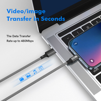 Cable USB C a Lightning con Certificación MFi, PD 9V2A, Cable de Carga Rápida y Transferencia de Datos USB Tipo C con Trenzado de Nailon para iPhone