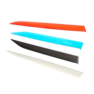 Plaques de porte Xiaomi SU7 adhésives, motif fibre de carbone, bleu Gulf, violet coucher de soleil, orange lave, accessoires de garniture de voiture - Product Image 1