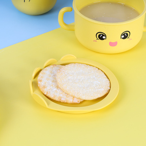 Sinh thái thân thiện với vật liệu bé ăn tối tấm trẻ mới biết đi thực phẩm khay phim hoạt hình khủng long hình dạng trẻ em Bộ đồ ăn với Cup - Product Image 5