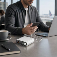 PD20w Banco de energía de carga súper rápida 30000mAh Dual USB TYPE-C carga bidireccional 22,5 W portátil 20000mAh Powerbank 10000 Mah