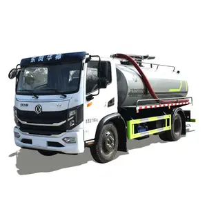 Tecnología nueva o usada Dongfeng 10000L tanque séptico vacío camión de succión de aguas residuales para limpieza cessipit