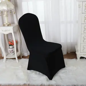 Coprisedia misura decorazione Spandex elastico sedia da sposa coperture di vendita a caldo di qualità in poliestere viola Spandex Plain