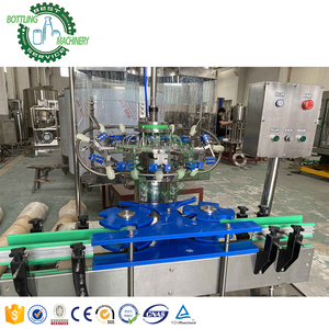 Equipo de Línea de Embotellado de Bebidas Carbonatadas, Botella de Vidrio de 300 ml y 500 ml con Tapa Corona de Aluminio Lineal para Bebidas Aireadas, <span class=keywords><strong>Cola</strong></span>, Cerveza - Product Image 2