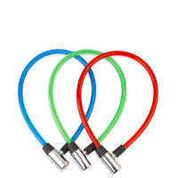 Chaîne de câble antivol flexible en acier durable, sécurisée, universelle pour vélo, moto, porte, serrure à clé