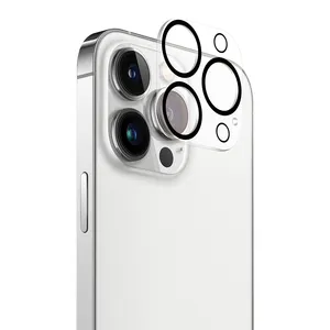 高清3D钢化玻璃胶片套装相机镜头保护屏幕保护苹果相机手机Iphone 14 13 12 Xr Pro Max