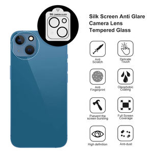 Protection d'objectif d'appareil photo OEM pour iPhone 16 17 18 – Installation facile, protection d'objectif 3D en soie imprimée, anti-rayures, verre protecteur HD - Product Image 3