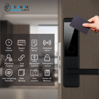 Cerradura de tarjeta de llave WiFi RFID electrónica TTHotel de alta calidad cerradura de puerta de Hotel eléctrica sin llave inteligente con sistema de Software