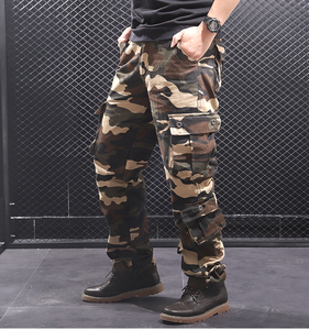Fashion <strong>Men's</strong> Casual 8 Multi Pockets <strong>Cargo</strong> <strong>Trousers</strong> Outdoor Hunting Loose 100% Cotton Oversize Camouflage <strong>Cargo</strong> Pants <strong>Man</strong> - Product Image 3
