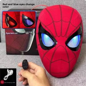 Máscara Luminosa Eléctrica con Ojos Móviles de Spider-Man para Halloween, Cumpleaños, Navidad, Casco de Cosplay - Product Image 1
