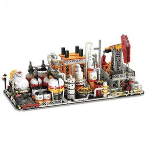 Modelo de Construcción de Planta de Refinería de Petróleo, Bloques de Construcción para Armar, Planta de Transporte y Almacenamiento, para Todas las Edades - Product Image 3