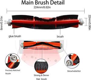 Kit de accesorios de piezas de repuesto compatible con aspiradora robot <span class=keywords><strong>Dreame</strong></span> <span class=keywords><strong>W10</strong></span> <span class=keywords><strong>Pro</strong></span> / <span class=keywords><strong>W10</strong></span> - Product Image 2